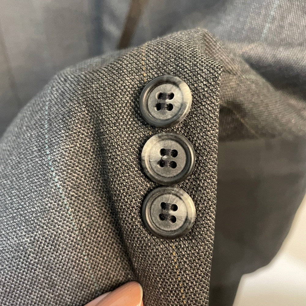 Warren Sewell Clothes Mens Charcoal Pinstripe Suit Jacket Pants Tailored READ - Picture 5 of 10